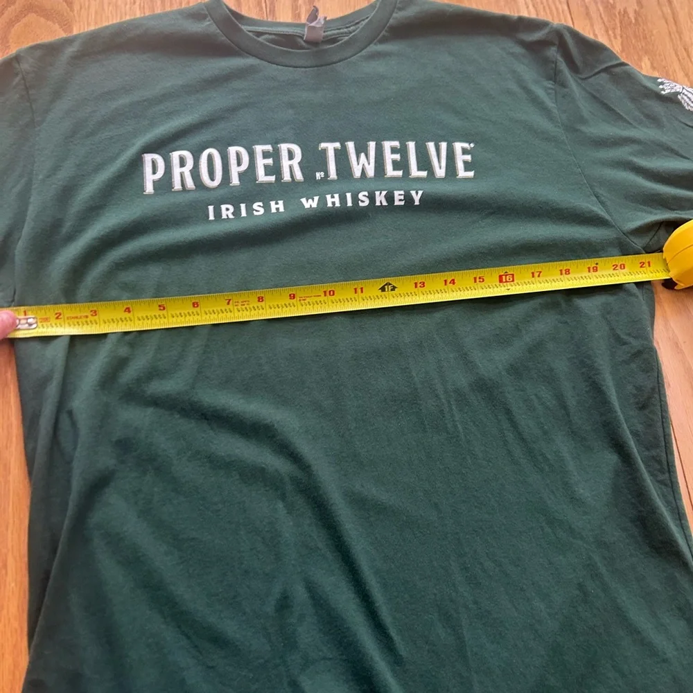Proper No Twelve Irish Whiskey Green Short Sleeve T-Shirt Size XL - Picture 6 of 10